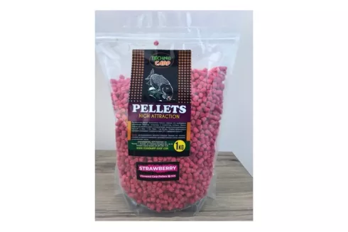 Пеллетс Технокарп Flavored Carp Pellets 6мм 1кг Strawberry