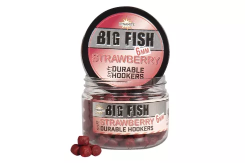 Пеллетс насадочный Dynamite Baits Big Fish Durable Hook Pellet ⌀6мм Strawberry