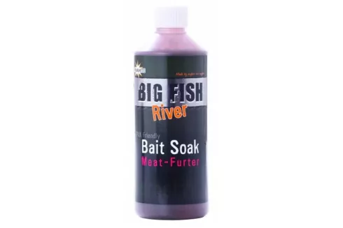 Ликвид Dynamite Baits Big Fish River Bait Soak Meat-Furter 500мл