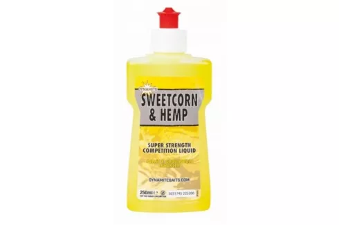Ликвид Dynamite Baits Xl Liquid - Sweetcorn & Hemp 250мл