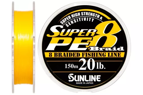 Шнур Sunline Super PE 8 Braid 150м #2.0/0.235мм 20lb/ 10кг