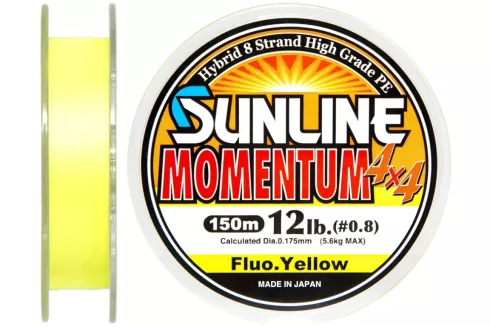 Шнур Sunline Momentum 4x4 150м 0.175мм 12lb /5.6кг