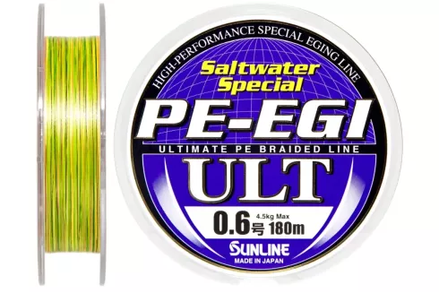 Шнур Sunline PE-EGI ULT 180м #0.6/0.128мм 9lb/ 4.5кг