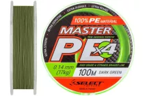 Шнур Select Master PE 100м/ 0.14мм (темно-зелений)