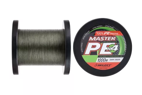 Шнур Select Master PE 1000м/ 0.08мм 11кг (темно-зелений)