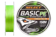 Шнур Select Basic PE 150м 0.08мм 8lb/ 4кг (салатовый)