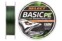 Шнур Select Basic PE 150м 0.14мм 15lb/ 6.8кг (темно-зелений)