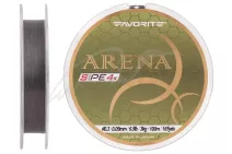 Шнур Favorite Arena PE 100м #0.3/0.09мм 6.5lb/ 3кг (сріблясто-сірий)