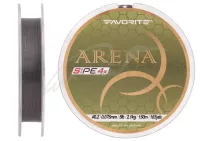 Шнур Favorite Arena PE 150м #0.2/0.076мм 5lb/ 2.1кг (серебристо-серый)