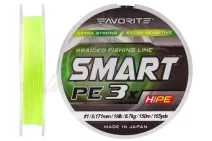 Шнур Favorite Smart PE 3x 150м #1/0.171мм 19lb/ 8.7кг (жовтий)