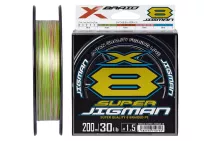 Шнур YGK X-Braid Super Jigman X8 200м #1.2/0.185мм 25lb/11.3кг