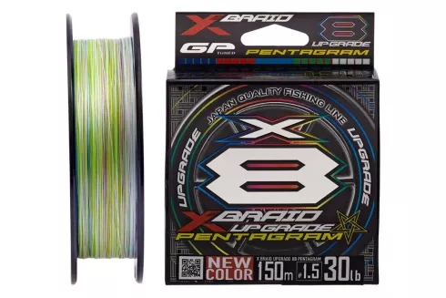 Шнур YGK X-Braid Upgrade X8 Pentagram 150м #0.4/0.104мм 10lb/4.5кг