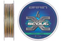 Шнур Brain Scout 4X 150м (camo green) 0.100мм 5.8кг