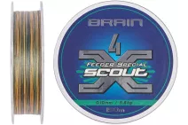 Шнур Brain Scout 4X 150м (camo green) 0.163мм 9.8кг