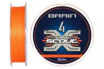 Шнур Brain Scout 4X 150м (fluoro Orange)