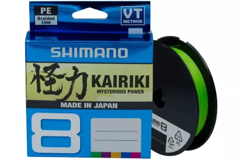 Шнур Shimano Kairiki 8 PE (Mantis Green) 150м 0.13мм 8.2кг