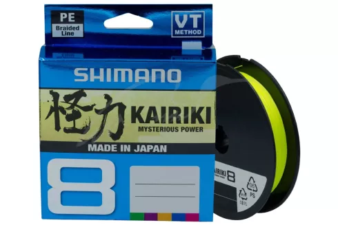 Шнур Shimano Kairiki 8 PE (Yellow) 150м 0.06мм 5.3кг