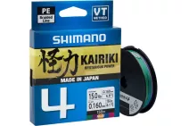 Шнур Shimano Kairiki 4 PE (Multi Colour) 150м 0.10мм 6.8кг