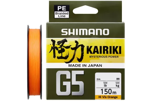 Шнур Shimano Kairiki G5 (Hi-Vis Orange) 150м 0.17мм 6.9кг