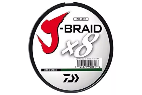 Шнур Daiwa J-Braid X8 0.18мм 150м 12кг (темно-зеленый)