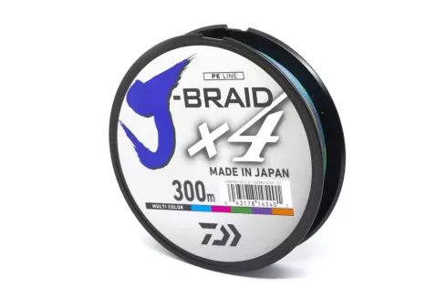 Шнур Daiwa J-Braid X4E 0.25мм 300м 14.4кг (мультиколор)