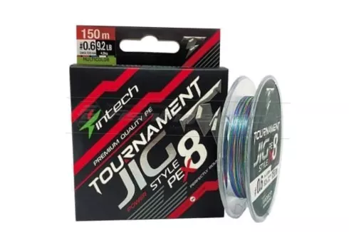 Шнур Intech Tournament Jig Style PE X8 Multicolor 150м #0.6/0.128мм 9.2lb/ 4.2кг