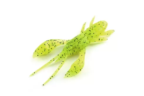 Силікон FishUP Real Craw 2"/ 7шт, колір: 055 Chartreuse/Black