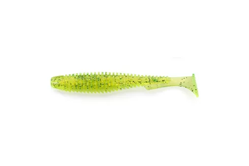 Силикон FishUP U-Shad 3"/ 9шт, цвет: 026 - Flo Chartreuse/Green