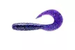 Силикон FishUP Mighty Grub 3.5" (7шт/уп), цвет: 060 - Dark Violet/Peacock & Silver