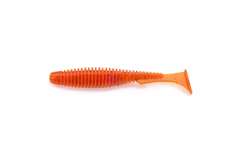 Силікон FishUP U-Shad 4" (8шт/уп), колір: 049 - Orange Pumpkin/Black