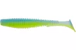 Силикон FishUP U-Shad 4" (8шт/уп), цвет: 206 - Sky/Chartreuse