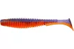Силикон FishUP U-Shad 4" (8шт/уп), цвет: 207 - Dark Violet/Orange