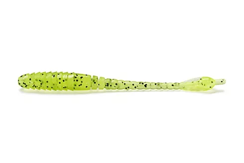 Силикон FishUP ARW Worm 2" (12шт/уп), цвет: 055 - Chartreuse/Black