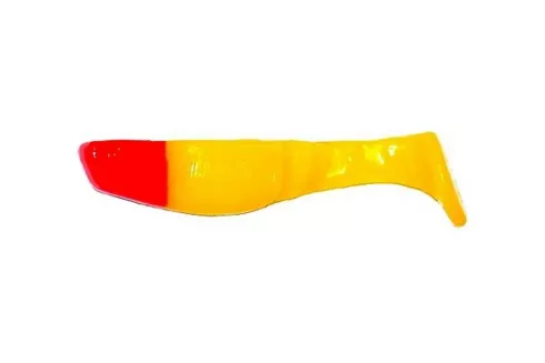 Силікон Manns Predator 2.5 M-056 1шт, колір: RN Y красная голова, желтый