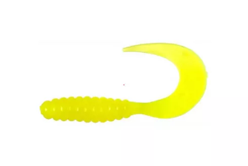 Силикон Manns Twister M-035 30мм (5шт/уп), цвет: Y желтый