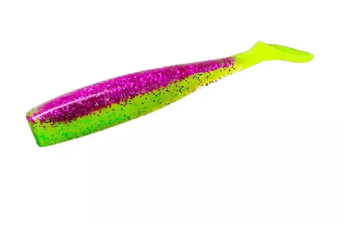 Силикон Lunker City Shaker 3.25" (8 шт/уп), цвет: 280 Pimp Daddy Chartreuse Tail