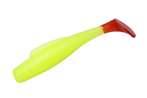 Силикон ZMan Minnowz 3" (6шт/уп), цвет: Chartreuse/Red Tail