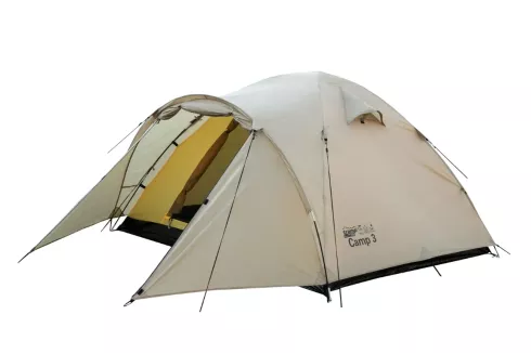 Палатка Tramp Lite Camp 3 UTLT-007, цвет: песочный