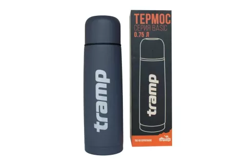 Термос Tramp Basic 0.75л TRC-112, цвет: серый