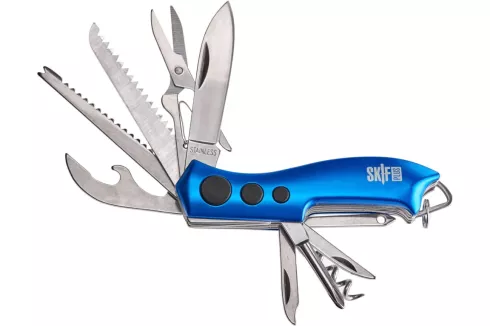 Нож многофункциональный SKIF Plus Wavy, ц:синий