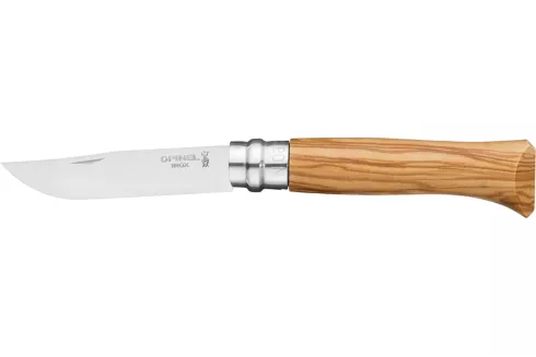 Нож Opinel №8 Inox, рукоять - оливковое дерево