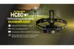 Ліхтар налобний Nitecore HC60 V2 (OSRAM P9, 1200 люмен, 8 режимів, 1x18650, USB Type-C)