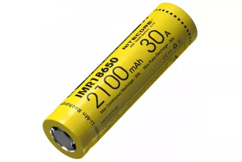 Аккумулятор литиевый Li-Ion IMR 18650 Nitecore 3.7V (30A, 2100mAh)