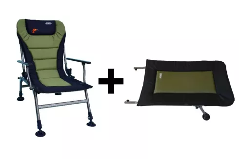 Карповое кресло Novator SR-2 Comfort с подставкой Pod-1 comfort