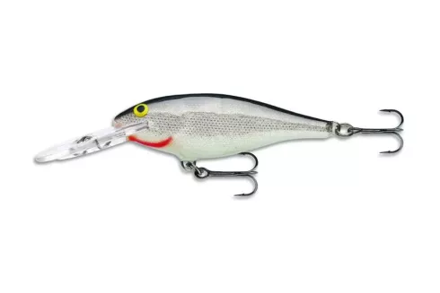 Воблер Rapala Shad Rap SR09 90F 15г, цвет: S