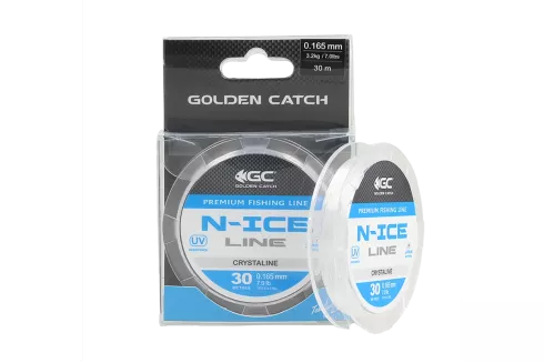 Леска Golden Catch N-Ice 30м Crystaline 0.090мм 1.2кг