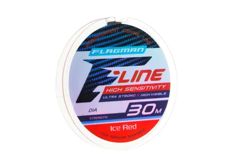 Леска Flagman F-Line Ice Red 30м 0.08мм 0.9кг