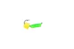 Мормышка вольфрамовая Проф Монтаж Столбик с "сырным" кубиком 0.3г/ 1.5мм, цвет: зеленый