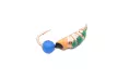 Мормышка вольфрамовая Diskus Опарыш с шаром 0.77г/ 3.5мм, цвет: медь с зеленым