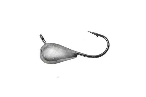 Мормишка вольфрамова Diskus Крапля з вушком 0125 2.5мм 0.28г, колір: срібло